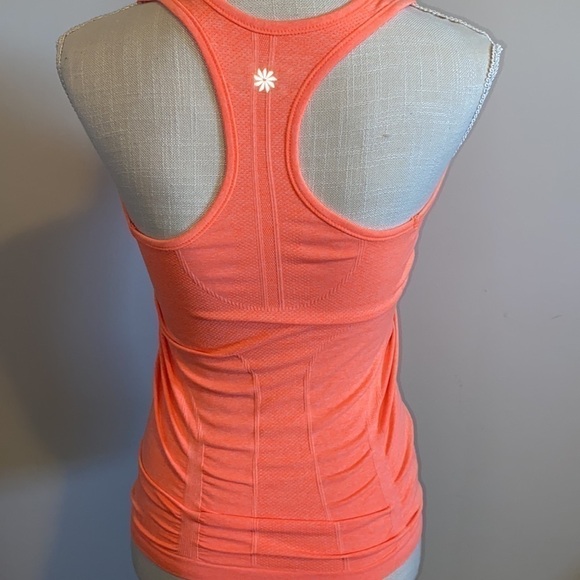 Athleta T back tank orange in color size extra small - Picture 2 of 8
